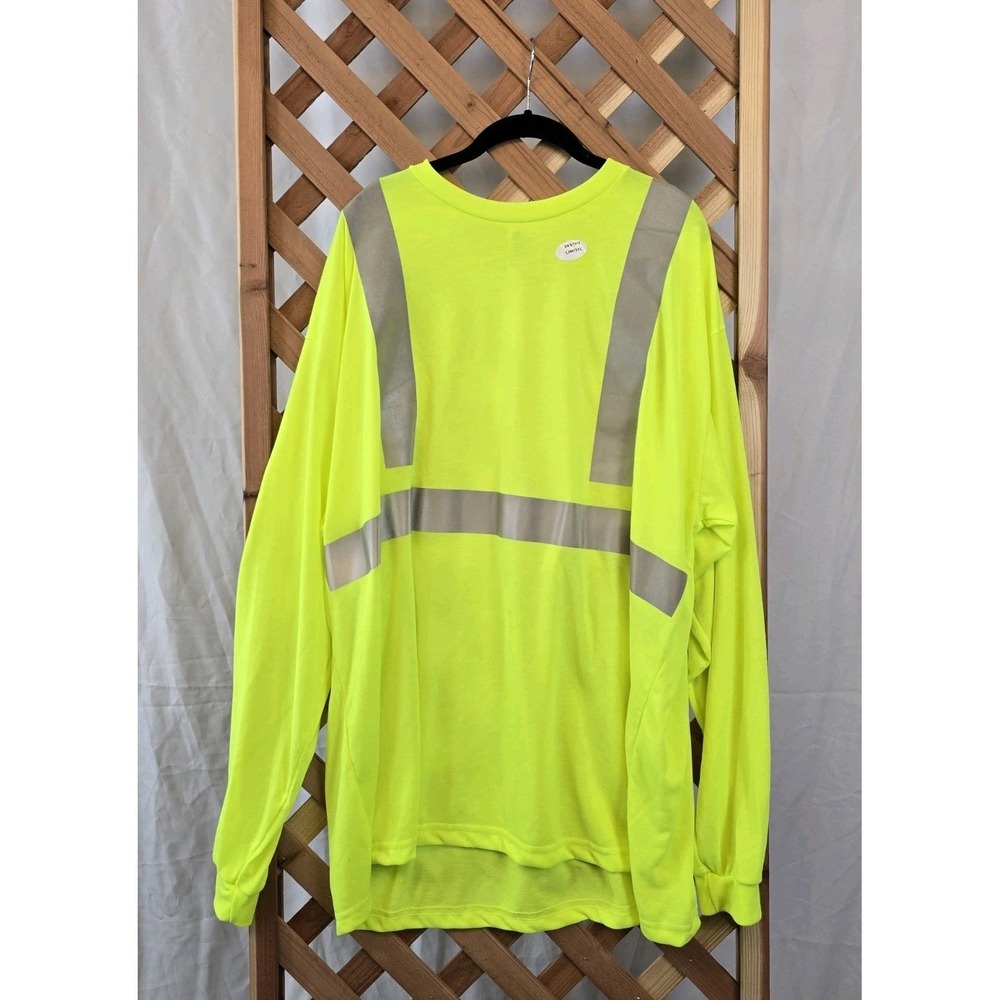 NEW Red‎ Kap High Visibility Long Sleeve Reflective Shirt - Yellow - Size 3XL